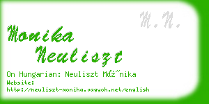 monika neuliszt business card